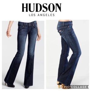 Hudson Signature Bootcut Flare Jeans Flap Back Pockets